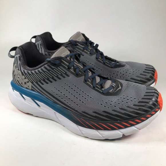 Hoka One One Other - Hoka One One Clifton 5 Gray Running Walking Shoe